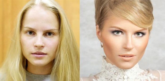 58 With and Without Makeup Pictures of Girls That Will Shock You - 06