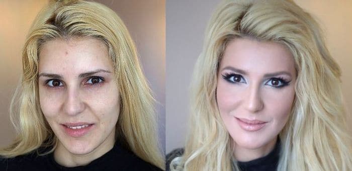 58 With and Without Makeup Pictures of Girls That Will Shock You - 08