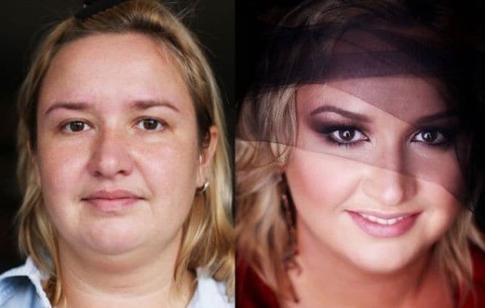 58 With and Without Makeup Pictures of Girls That Will Shock You - 12