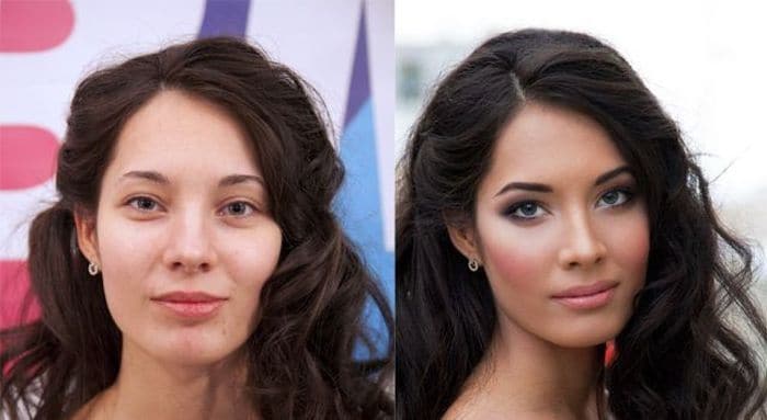 58 With and Without Makeup Pictures of Girls That Will Shock You - 16