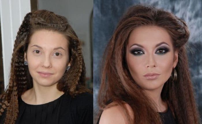 58 With and Without Makeup Pictures of Girls That Will Shock You - 19