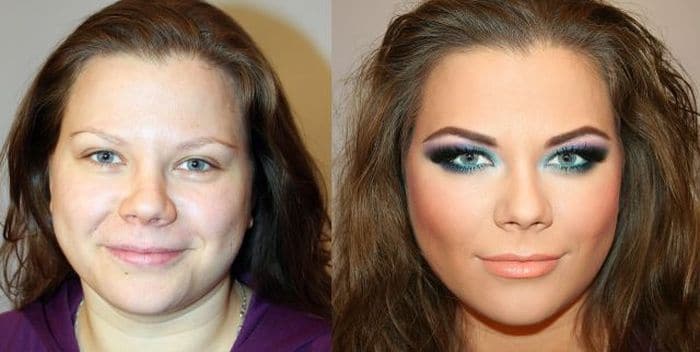 58 With and Without Makeup Pictures of Girls That Will Shock You - 24