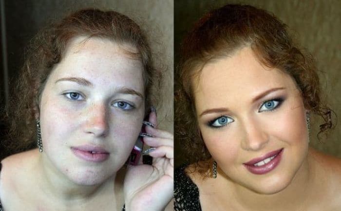 58 With and Without Makeup Pictures of Girls That Will Shock You - 32