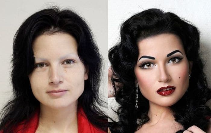 58 With and Without Makeup Pictures of Girls That Will Shock You - 36