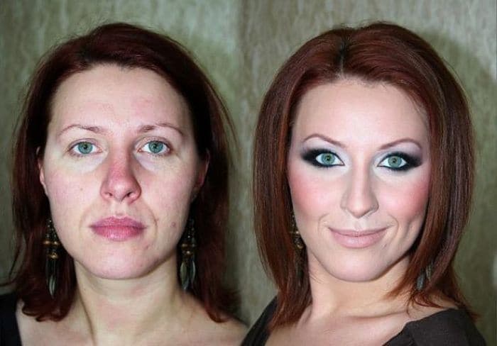 58 With and Without Makeup Pictures of Girls That Will Shock You - 37