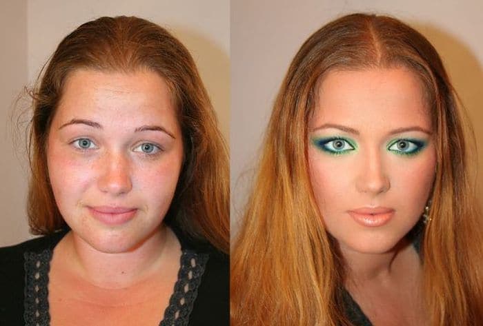 58 With and Without Makeup Pictures of Girls That Will Shock You - 39