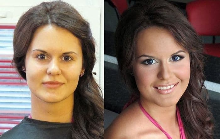 58 With and Without Makeup Pictures of Girls That Will Shock You - 43