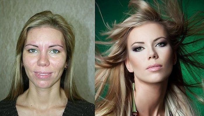 58 With and Without Makeup Pictures of Girls That Will Shock You - 51