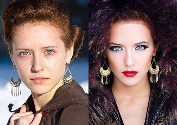 58 With and Without Makeup Pictures of Girls That Will Shock You - 58