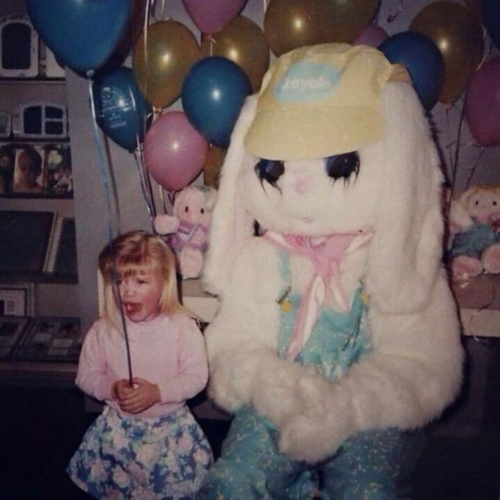 20 Creepy Vintage Easter Bunny Pics Guaranteed To Make You Say WTF -09
