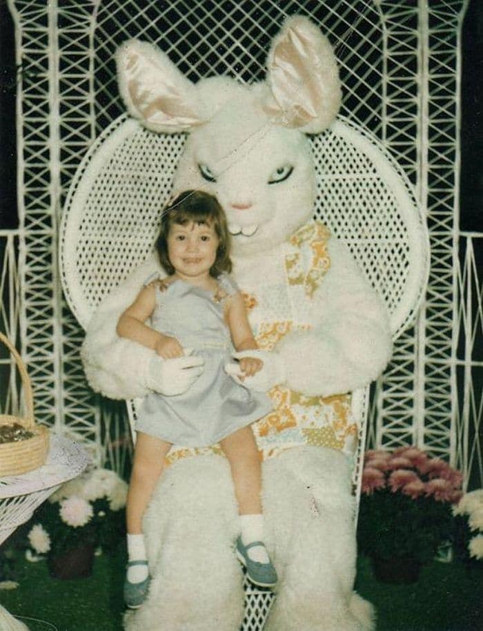 20 Creepy Vintage Easter Bunny Pics Guaranteed To Make You Say WTF -17