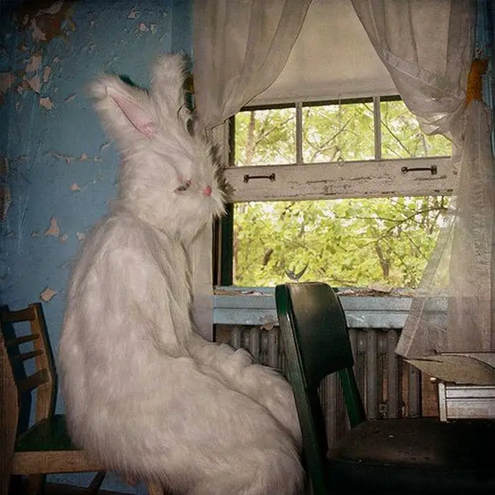 20 Creepy Vintage Easter Bunny Pics Guaranteed To Make You Say WTF -19