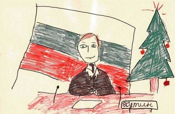 27 Funny Drawings of Putin By Russian Kids Will Make You LOL -10