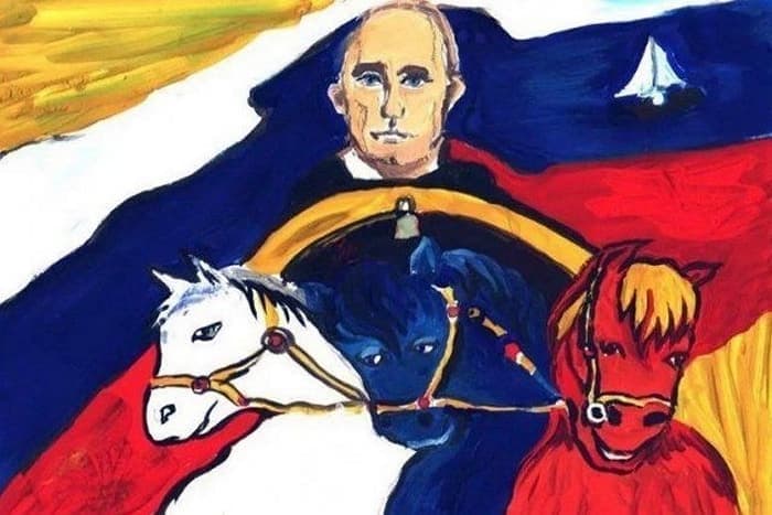 27 Funny Drawings of Putin By Russian Kids Will Make You LOL -11