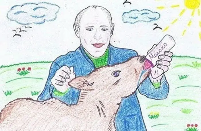 27 Funny Drawings of Putin By Russian Kids Will Make You LOL -22