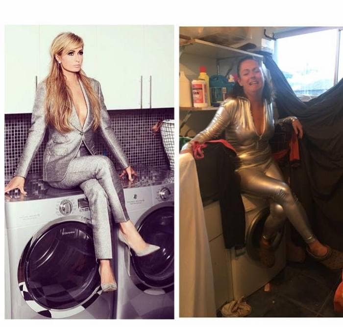Woman Ridiculously Recreates Celebrity Instagram Photos (49 Pics)-03