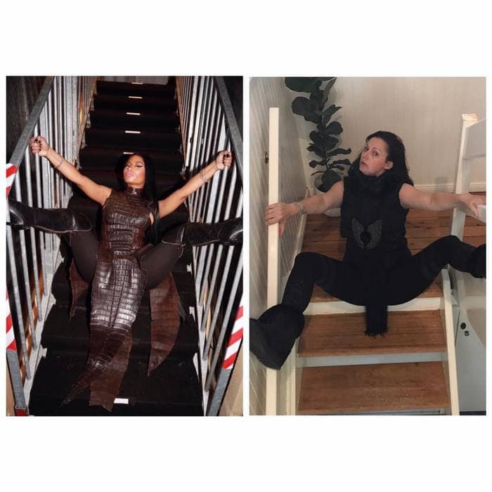 Woman Ridiculously Recreates Celebrity Instagram Photos (49 Pics)-14