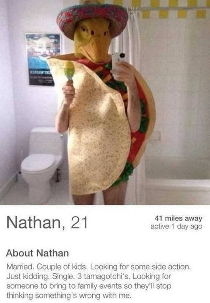 60+ Funny Tinder Profiles That Will Make You Look Again-23